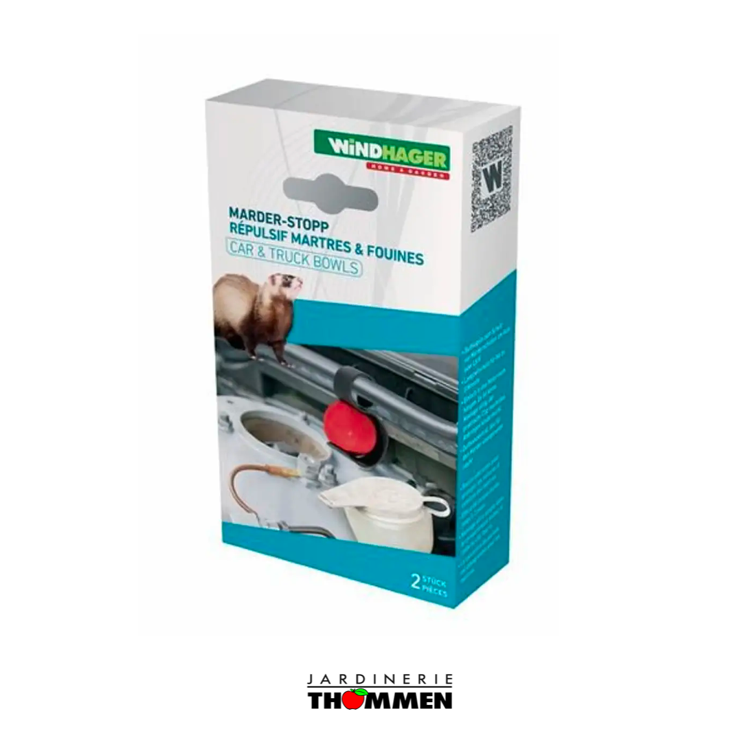 Boules Anti-martre à Base De Géraniol - Lot De 4 Avec Support, Protection Voiture 6 Semaines, Fabriqué Allemagne